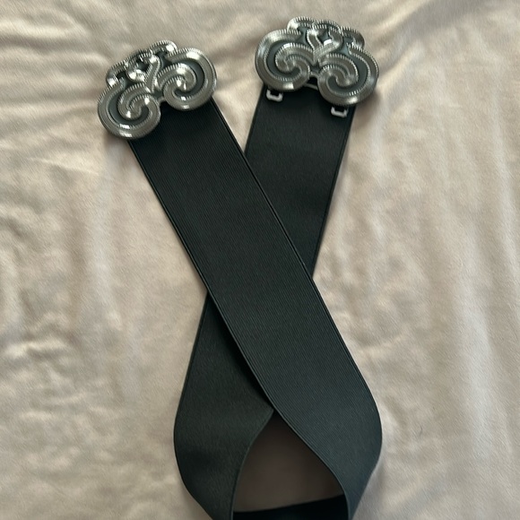 Front clasp belt - black. - Picture 1 of 4